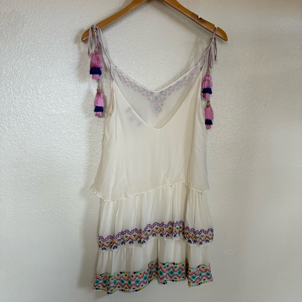 HEMANT AND NANDITA Silk Ivory embroidered Dress Size S - Picture 11 of 14